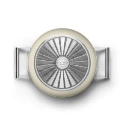 SMEG 5 Qt. Nonstick Casserole Dish With Lid | Cream -Kitchen Supplies ckfc2411crm 6