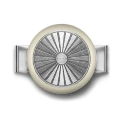 SMEG 4 Qt. Nonstick Deep Pan With Lid | Cream -Kitchen Supplies ckfd2811crm 6