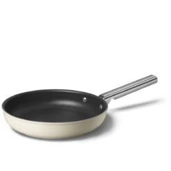 SMEG 10" Nonstick Fry Pan | Cream -Kitchen Supplies ckff2601crm 1