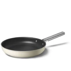 SMEG 11" Nonstick Fry Pan | Cream -Kitchen Supplies ckff2801crm 1
