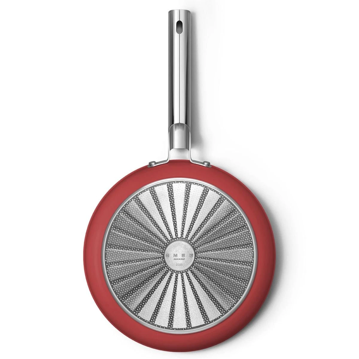 SMEG 11" Nonstick Fry Pan | Red 4 SMEG 11" Nonstick Fry Pan | Red - Image 4