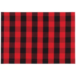 Now Designs By Danica Second Spin 13" X 20" Placemats (Set Of 4) | Buffalo Check