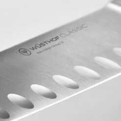 Wusthof Classic White 2-Piece Santoku Set -Kitchen Supplies clw detail hollow 01 2