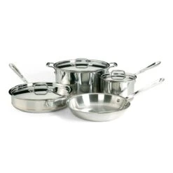 All-Clad Copper Core 5-Ply Bonded Stainless Steel Cookware Set | 7-Piece