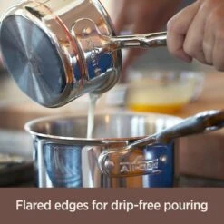 All-Clad Copper Core 5-Ply Bonded Stainless Steel Saucepan | 4 Qt. -Kitchen Supplies coppercore4 5