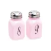 Mosser Glass Monogram Salt & Pepper Set | Crown Tuscan