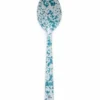 Crow Canyon Enameled Serving Spoon Turquoise Marble