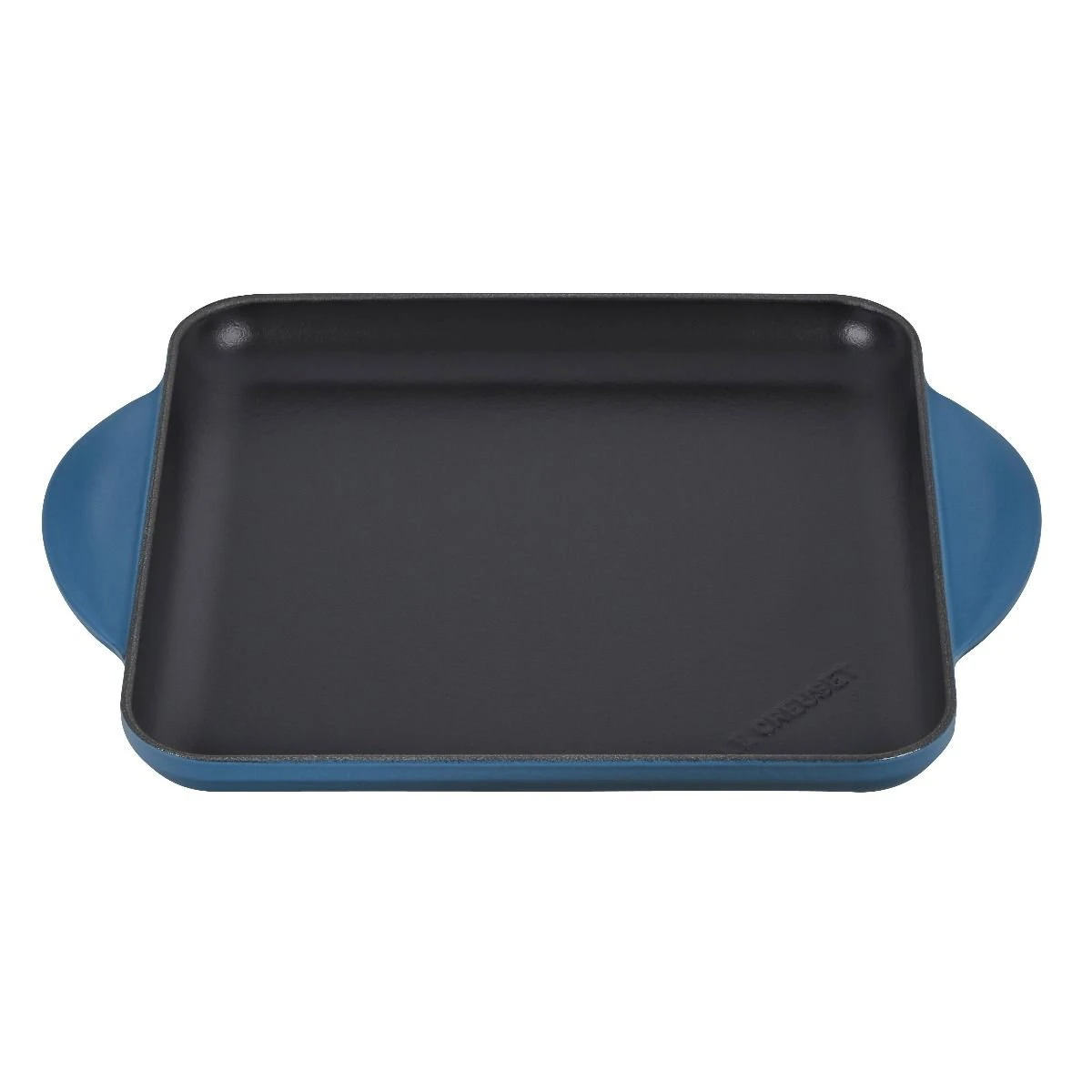 Le Creuset 9.5" Square Signature Enameled Cast Iron Griddle Pan | Deep Teal 1 Le Creuset 9.5" Square Signature Enameled Cast Iron Griddle Pan | Deep Teal