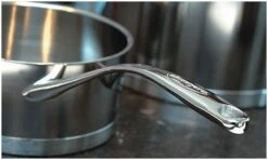 Demeyere Cookware Atlantis Induction Saucepan W/Lid - 1.1 Quart -Kitchen Supplies demeyere atlantis pan handle design compressed