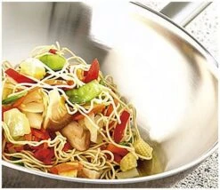 Demeyere Cookware Flat Bottom Wok - Specialties Series W/ Helper Handle