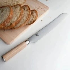 Shun Classic Blonde 9" Bread Knife -Kitchen Supplies dm0705w bread lifestyle1