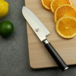 Shun Classic 5.5" Santoku Knife 10 Shun Classic 5.5" Santoku Knife -Kitchen Supplies dm0727 citrus lifestyle1