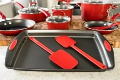 Rachael Ray Red Gradient 14 Piece Enamel Cookware Set 9 Rachael Ray Red Gradient 14 Piece Enamel Cookware Set -Kitchen Supplies dscf0829 1