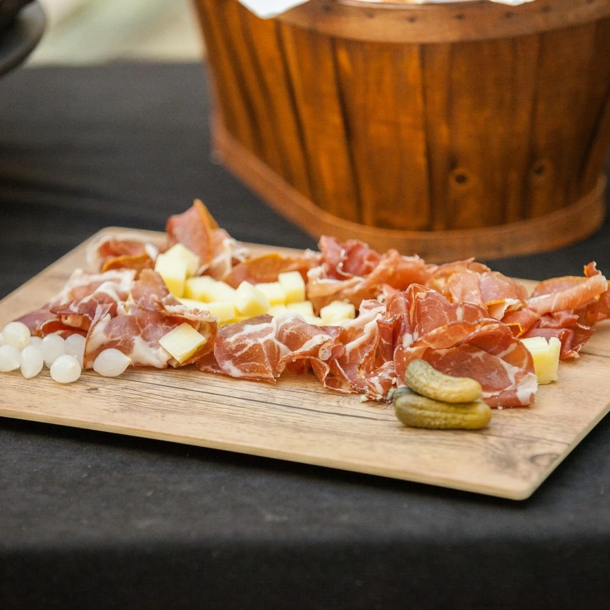 Fortessa Melamine Wood Rectangular Tray | 14" X 10" 2 Fortessa Melamine Wood Rectangular Tray | 14" X 10" - Image 2