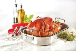 All-Clad Stainless Steel Roaster With Rack | Large - 16" X 13" 18 All-Clad Stainless Steel Roaster With Rack | Large - 16" X 13" -Kitchen Supplies e752c264 all clad stainless steel roaster w rack 16 x 13 1 1