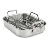 All-Clad Stainless Steel Roaster With Rack | Small - 14" X 11"