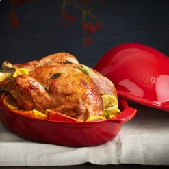 Emile Henry 4.5 Qt. Large Roaster | Burgundy -Kitchen Supplies eh large roast 2