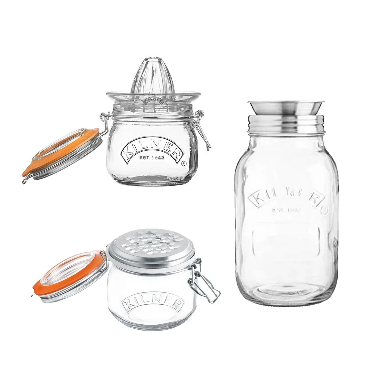 Kilner Kitchen Tool Bundle | Juicer, Grater, & Spiralizer 1 Kilner Kitchen Tool Bundle | Juicer, Grater, & Spiralizer