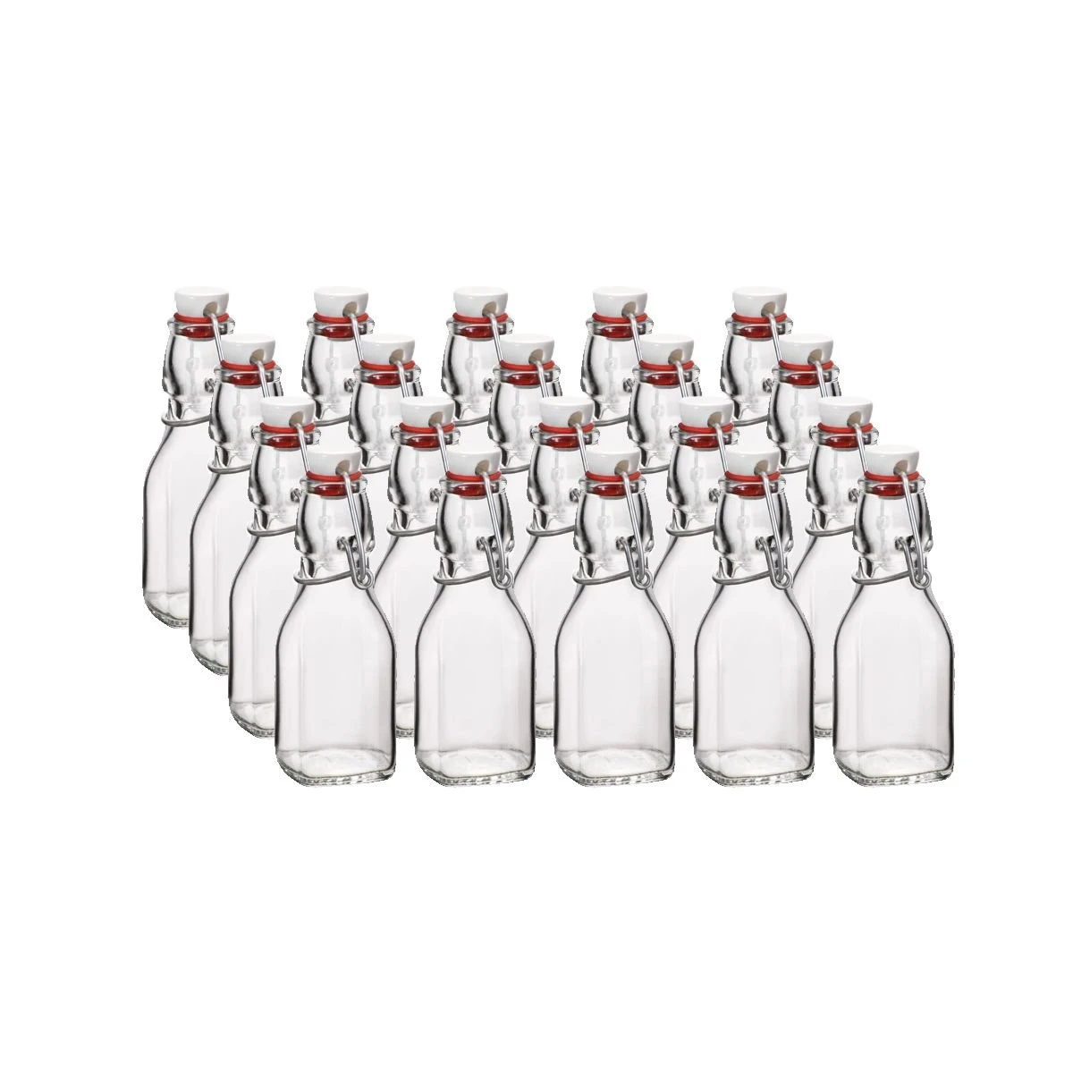 Bormioli Rocco 4.25oz Swing Top Glass Bottles | 20-pack 1 Bormioli Rocco 4.25oz Swing Top Glass Bottles | 20-pack