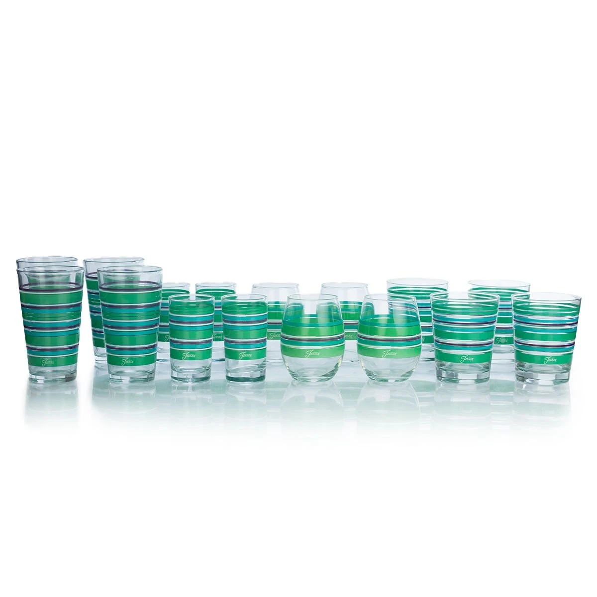 Fiesta® Drinkware Set Of 16 | Farmhouse Chic 1 Fiesta® Drinkware Set Of 16 | Farmhouse Chic