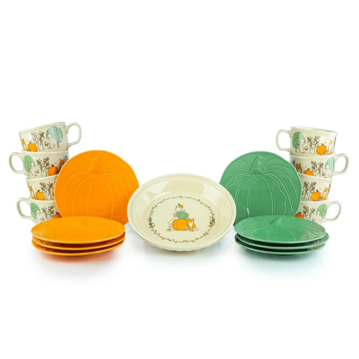 Fiesta® Pumpkin Pie Set For 8 | Fall Forest 1 Fiesta® Pumpkin Pie Set For 8 | Fall Forest