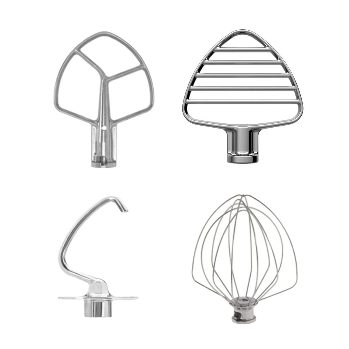 KitchenAid Stainless Steel Stand Mixer Tools (4-Piece Set) | Fits 4.5-Quart & 5-Quart KitchenAid Artisan Tilt-Head Stand Mixers 1 KitchenAid Stainless Steel Stand Mixer Tools (4-Piece Set) | Fits 4.5-Quart & 5-Quart KitchenAid Artisan Tilt-Head Stand Mixers