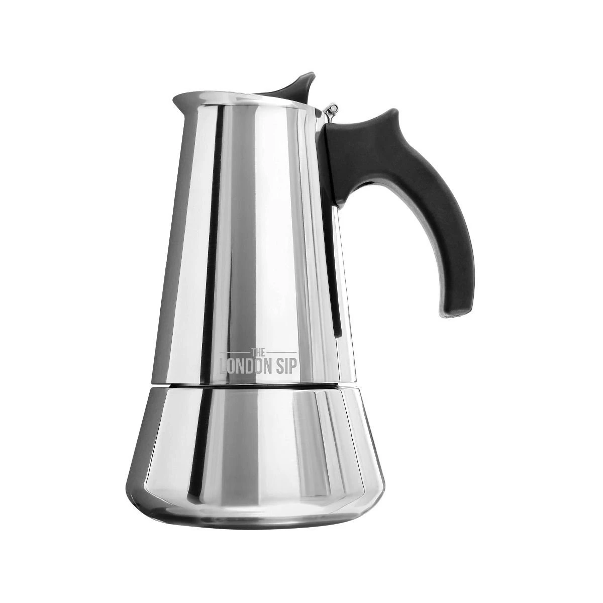 Escali London Sip 6 Cup Stainless Steel Espresso Maker | Silver 1 Escali London Sip 6 Cup Stainless Steel Espresso Maker | Silver