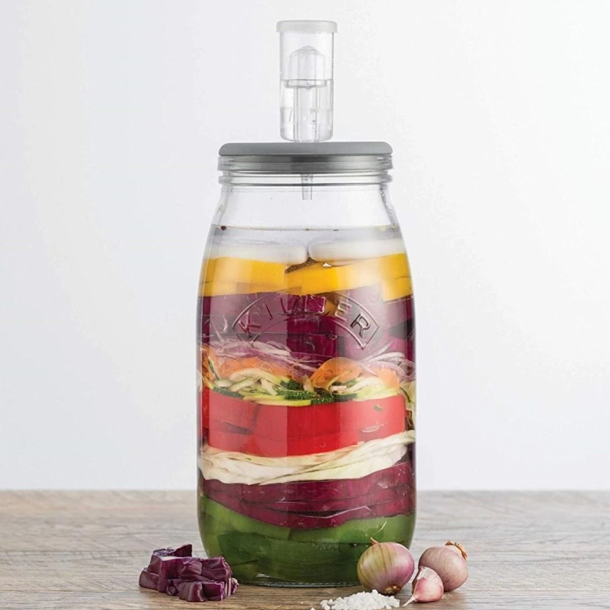 Kilner Fermentation Silicone Lid & Air Lock Set 4 Kilner Fermentation Silicone Lid & Air Lock Set - Image 4