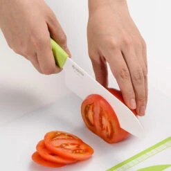 Kyocera Revolution Green & White Ceramic 3-Piece Knife Set 7 Kyocera Revolution Green & White Ceramic 3-Piece Knife Set -Kitchen Supplies fk 3pc whgr d