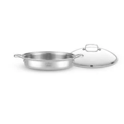 Heritage Steel Cookware Stainless Steel Sauteuse With Lid | 5 Qt.