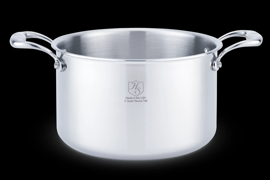 Heritage Steel Cookware Stainless Steel Stock Pot With Cover | 5 Qt. 2 Heritage Steel Cookware Stainless Steel Stock Pot With Cover | 5 Qt. - Image 2