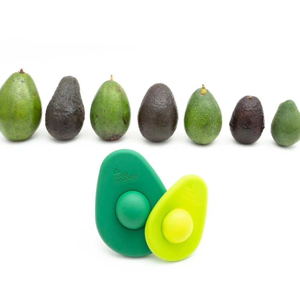 Food Huggers Avocado Huggers (Set Of 2) | Fresh Green 2 Food Huggers Avocado Huggers (Set Of 2) | Fresh Green - Image 2