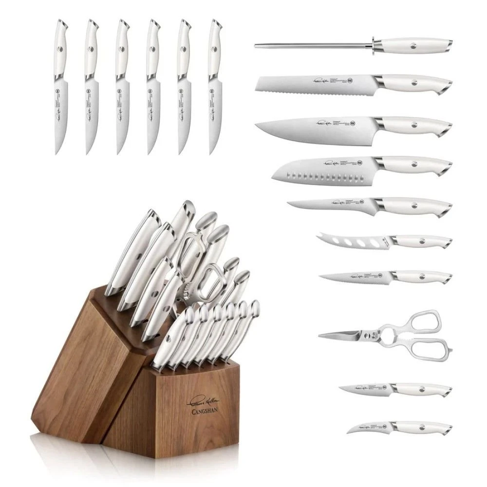 Cangshan Cutlery Thomas Keller Signature White Collection 17-Piece Knife Block Set 2 Cangshan Cutlery Thomas Keller Signature White Collection 17-Piece Knife Block Set - Image 2