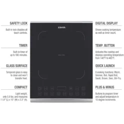 Zavor Induction Pro Cooktop 12 Zavor Induction Pro Cooktop -Kitchen Supplies induction pro packaging info image