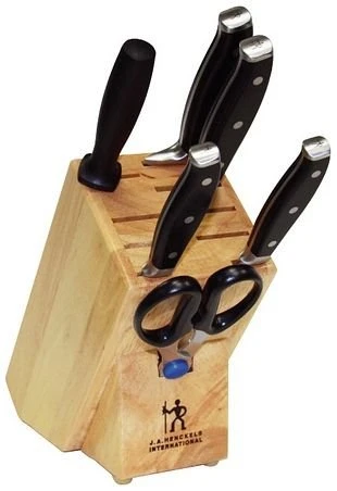 JA Henckels Forged Premio 7 Piece Knife Block Set 1 JA Henckels Forged Premio 7 Piece Knife Block Set