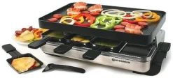 Swissmar Stelvio Raclette Grill - Non-Stick Reversible & Stainless - 8 Person