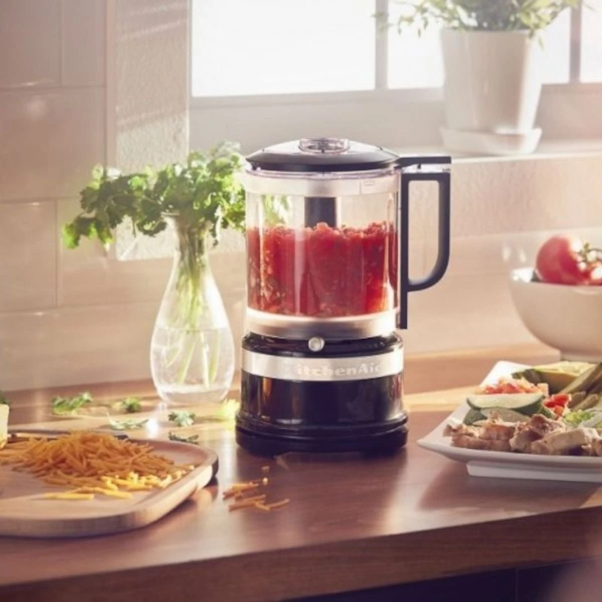 KitchenAid Refurbished 5-Cup One Touch Food Chopper | Onyx Black 2 KitchenAid Refurbished 5-Cup One Touch Food Chopper | Onyx Black - Image 2