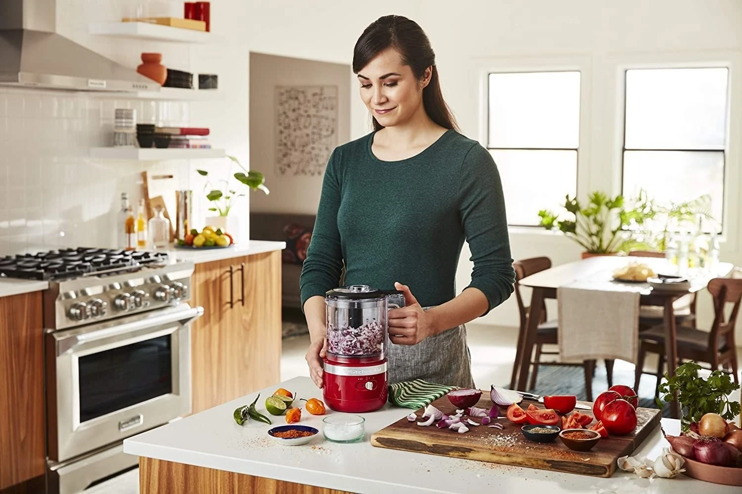 KitchenAid 5-Cup Cordless Food Chopper | Empire Red - Image 4