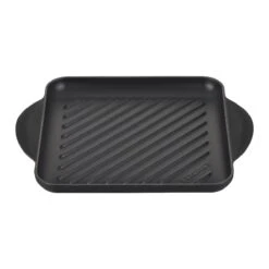 Le Creuset 9.5" Square Signature Enameled Cast Iron Grill Pan | Licorice