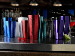 Mercer Barfly 18oz Shaker/Tin | Blue -Kitchen Supplies lifestyle shakers in bar 1