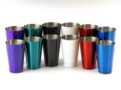Mercer Barfly 18oz Shaker/Tin | Teal -Kitchen Supplies lined up shakers 4