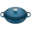 Le Creuset 5 Qt. Signature Braiser With Stainless Steel Knob | Deep Teal