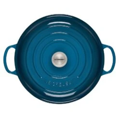 Le Creuset 5 Qt. Signature Braiser With Stainless Steel Knob | Deep Teal -Kitchen Supplies ls2532 327dss 3