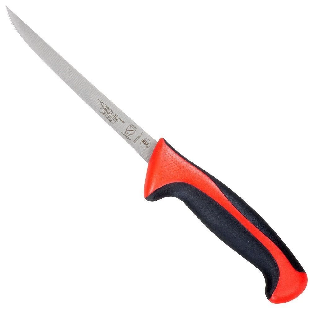 Mercer Cutlery Millennia 6" Boning Knife Flexible - Red 2 Mercer Cutlery Millennia 6" Boning Knife Flexible - Red - Image 2