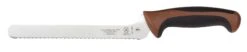 Mercer Millennia 8" Offset Utility Knife - Wavy Edge (Brown)