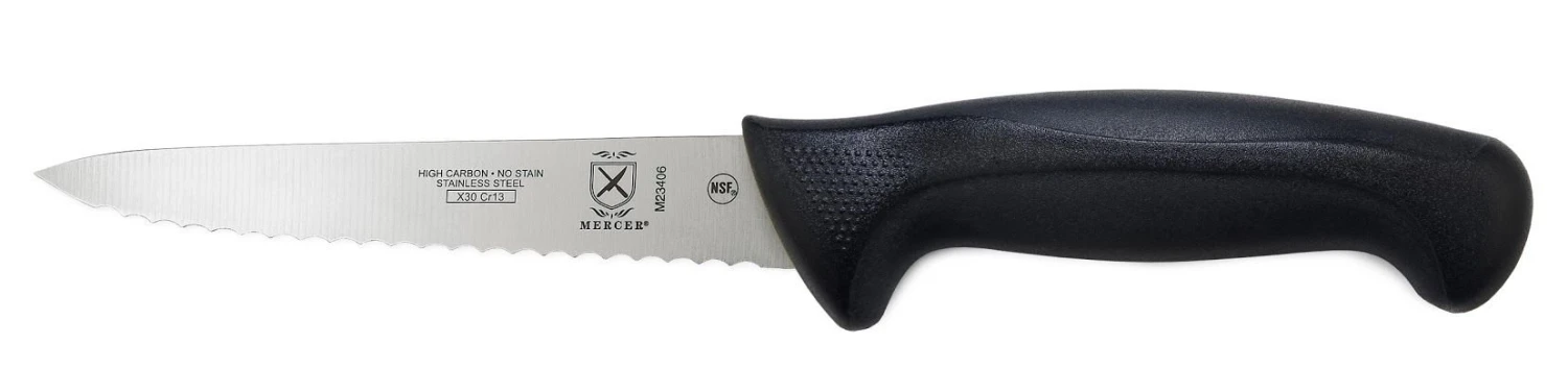 Mercer Millennia™ 6" Utility Knife (Wavy Edge) 1 Mercer Millennia™ 6" Utility Knife (Wavy Edge)
