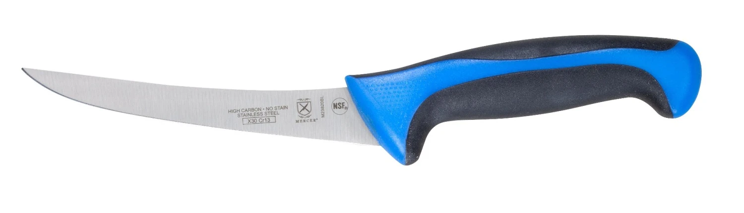 Mercer Cutlery Millennia 6" Boning Knife Curved- Blue 1 Mercer Cutlery Millennia 6" Boning Knife Curved- Blue