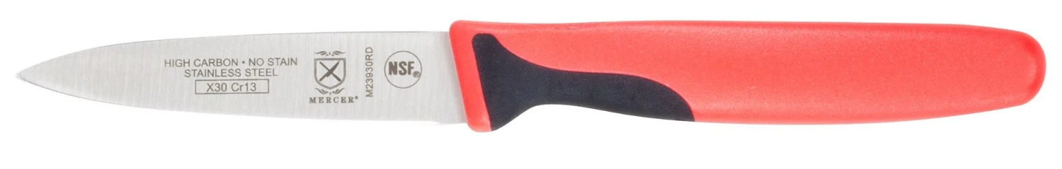 Mercer Cutlery Millennia 3" Paring Knife - Red 1 Mercer Cutlery Millennia 3" Paring Knife - Red