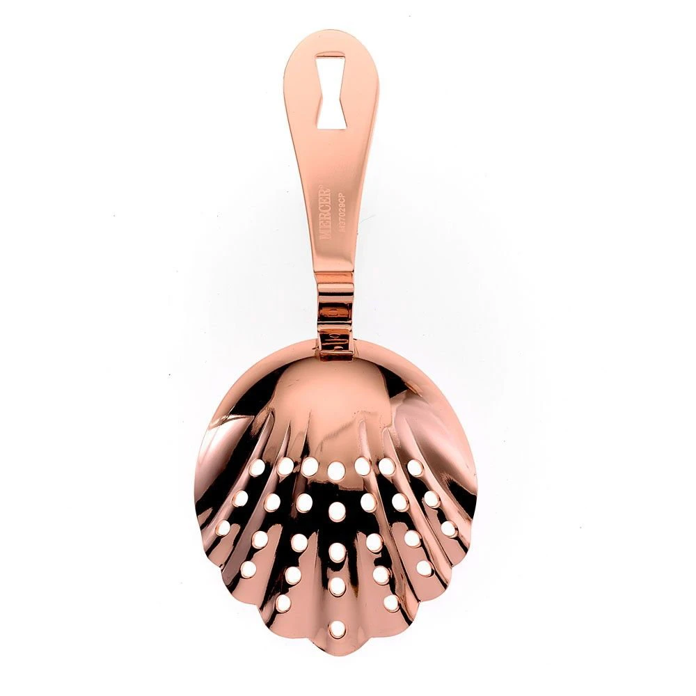 Mercer Barfly Scalloped Julep Strainer | Copper Plated - Image 3