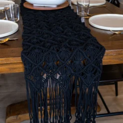 Everything Kitchens 13" X 86" Macrame Table Runner | Blake